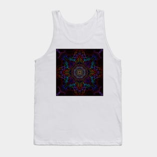 Brilliant on black mandala Tank Top